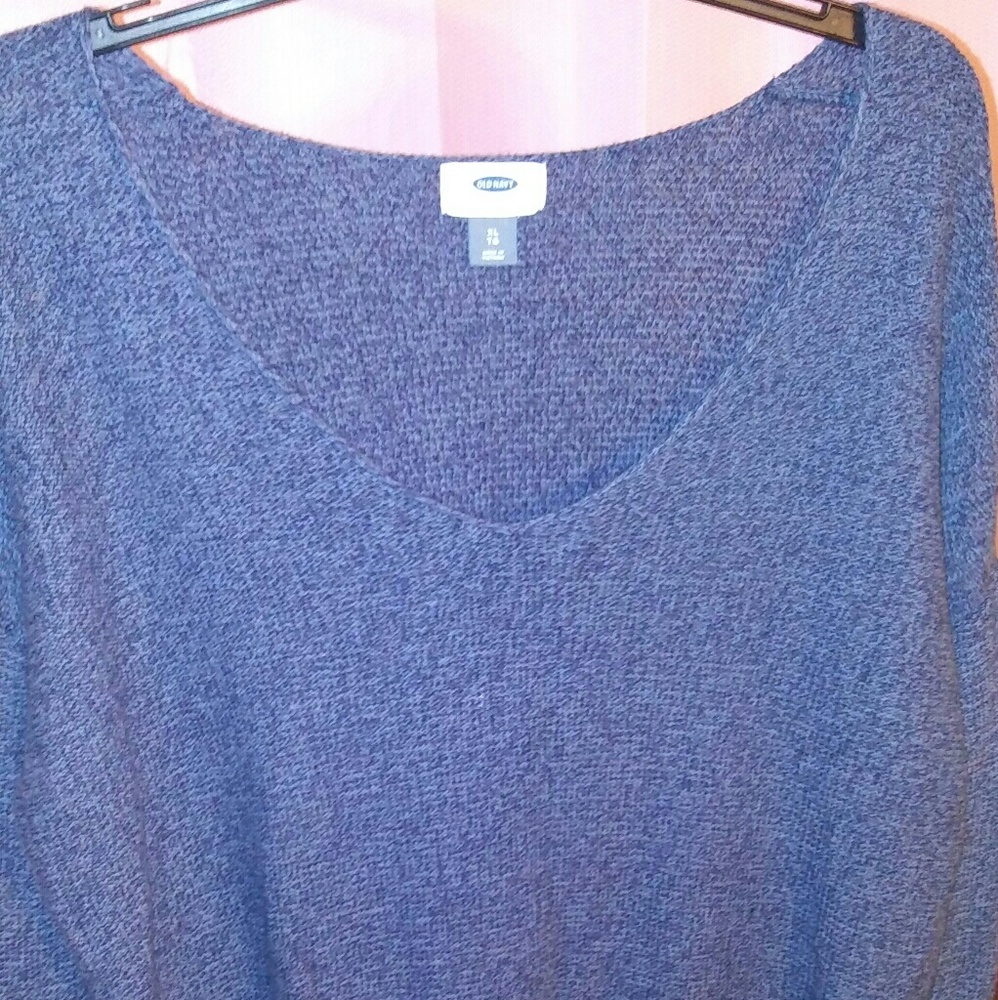 Blue oversized sweater